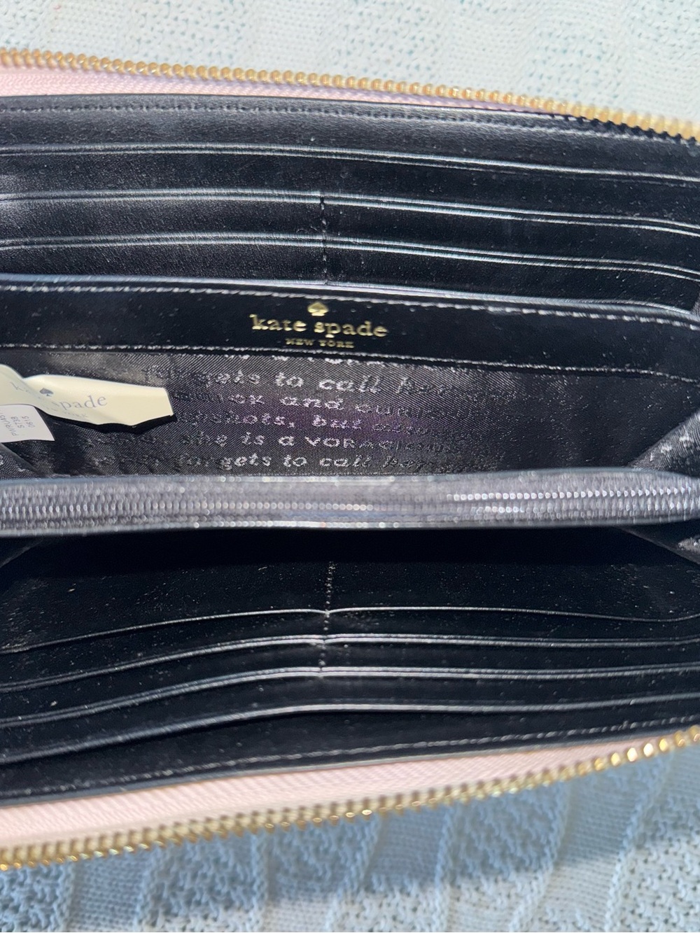 Kate Spade EUC rare vintage Owl STORYBOOK long zip wallet - Picture 3 of 4